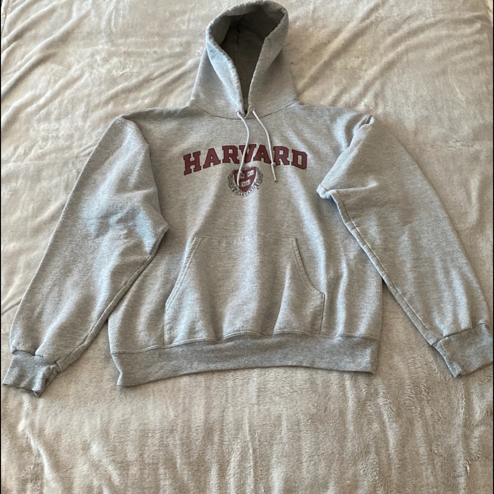 Grey Harvard Hoodie